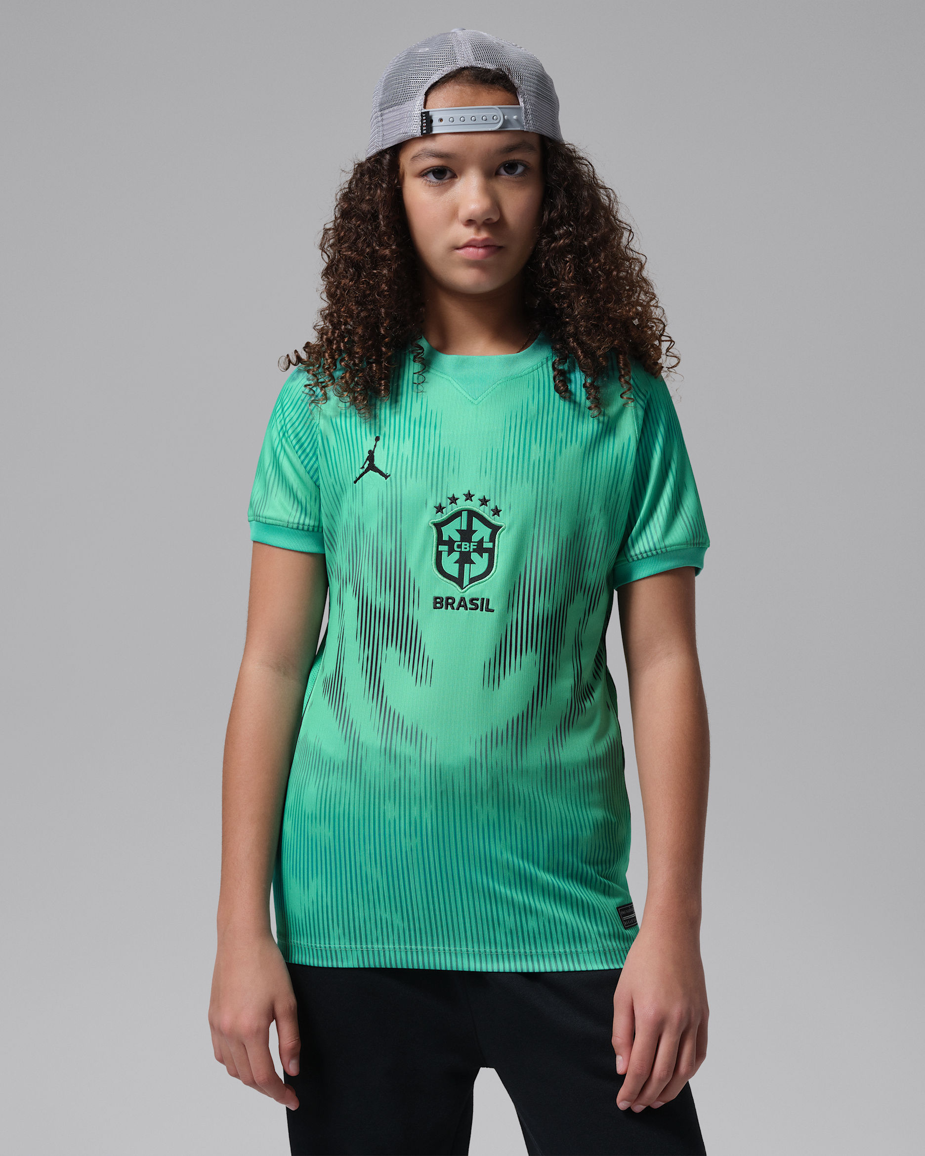 Brazil 2026 Stadium Goalkeeper Older Kids' Jordan Dri-FIT Football